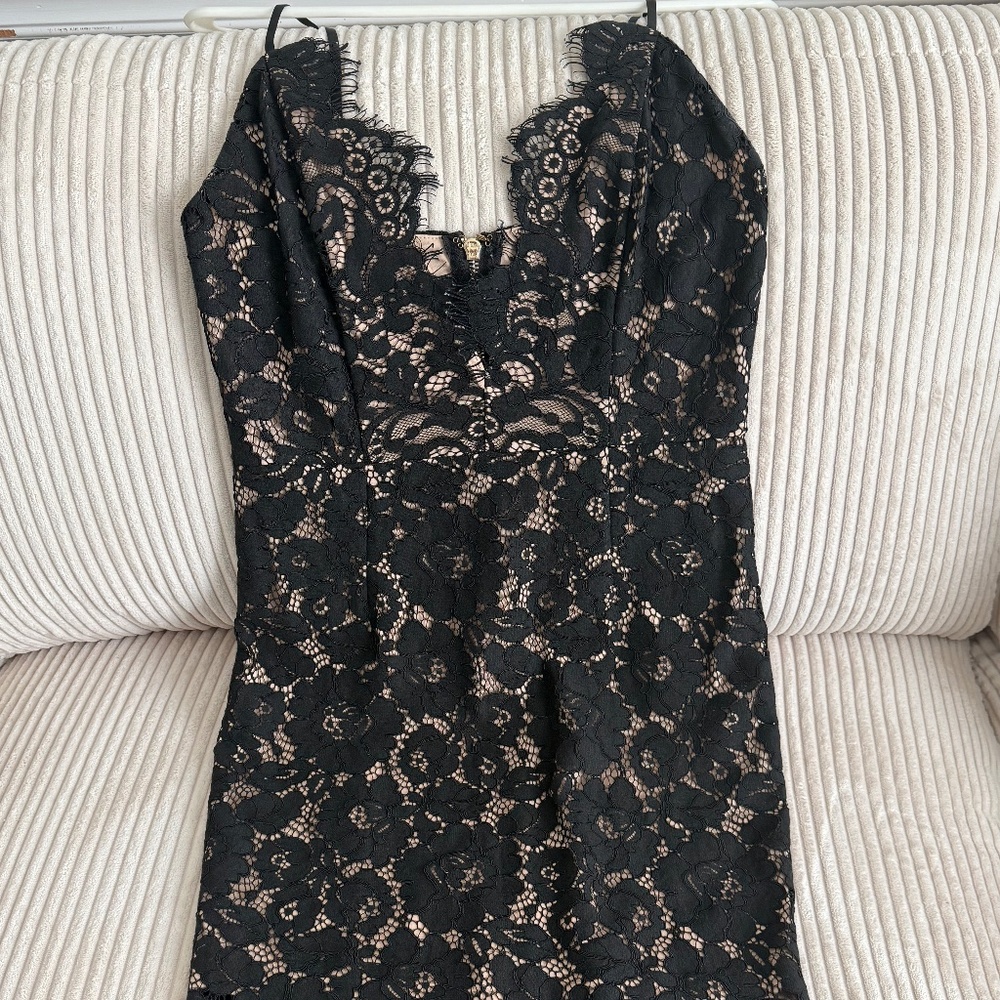 Black lace dress